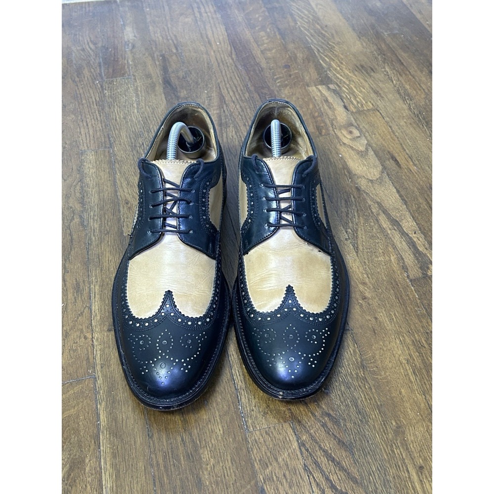 Paul Fredrick  two-tone spectator wingtip dress shoes Retro Jazz Size 11